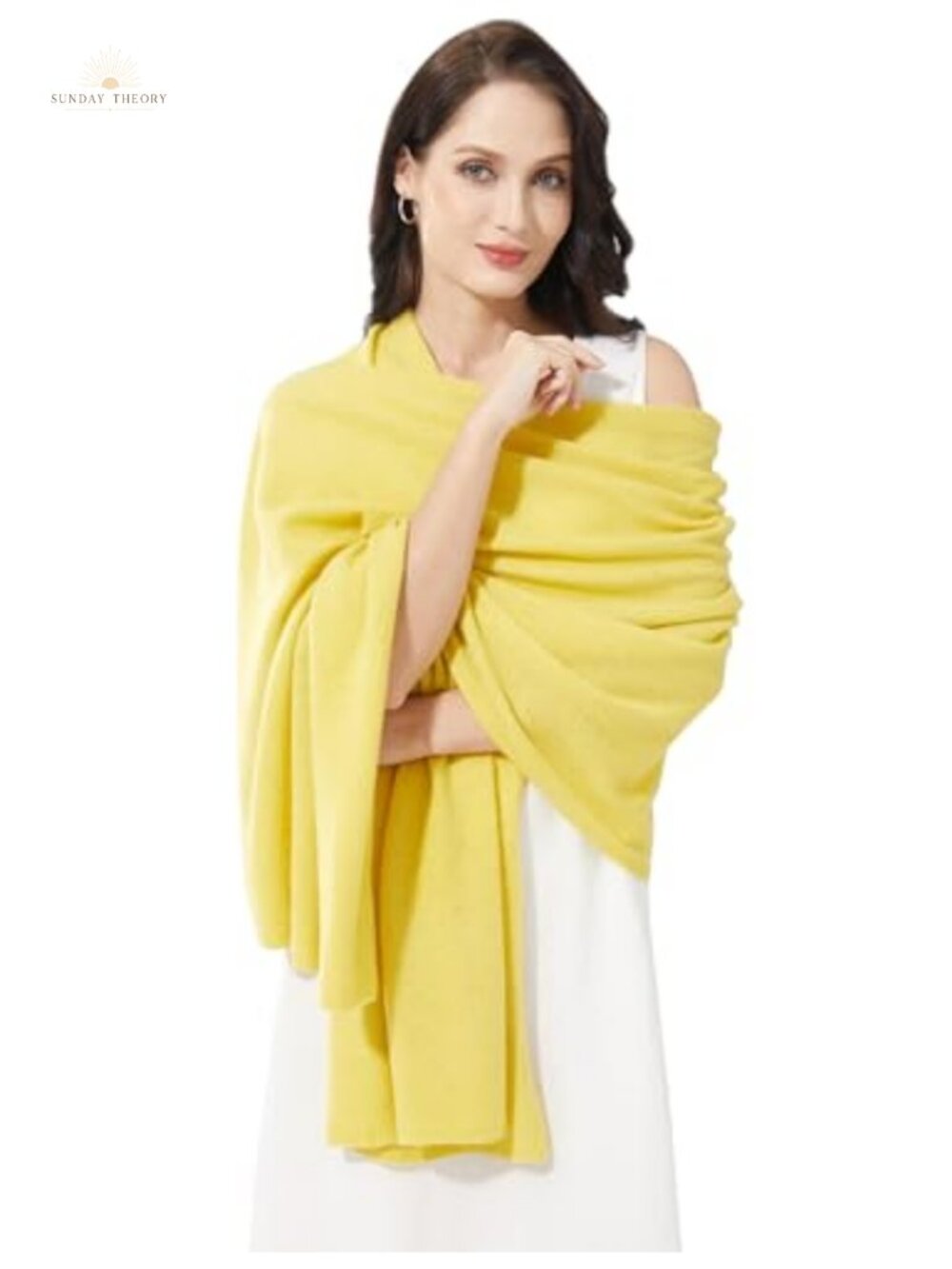 Luxury Cashmere Blend Wrap Shawl Stole Extra Large 87in Travel Essential